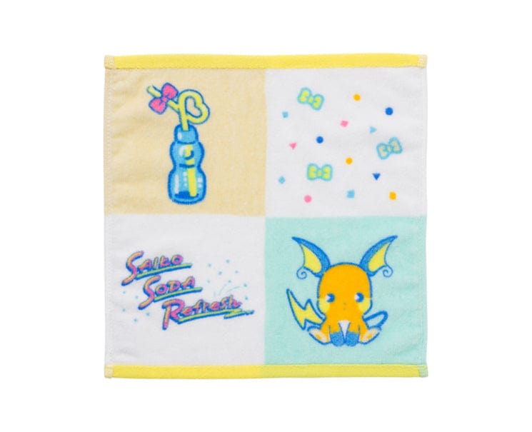 Pokemon Soda Refresh Hand Towel: Raichu Home Sugoi Mart