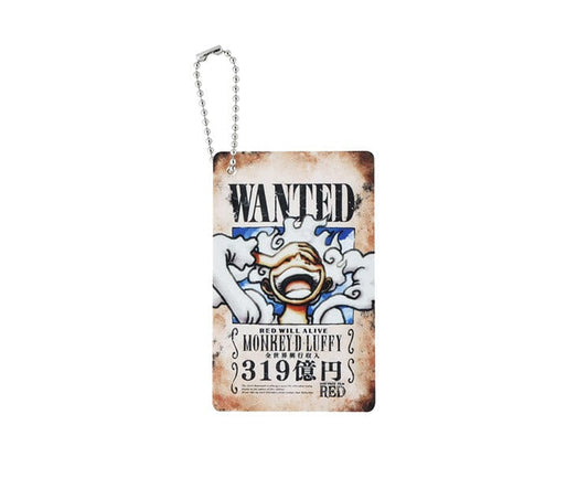 One Piece Gear 5 Luffy Wanted Poster Keychain