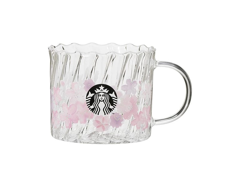 Starbucks Japan Sakura 2023 Twist Glass Mug