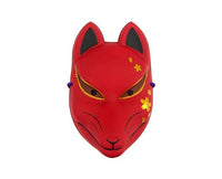 Fox Noh Mask (Red) Home Sugoi Mart