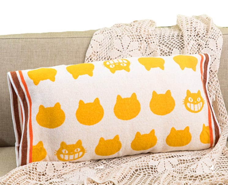 Studio Ghibli Totoro: Cat Bus Pillow Cover Home Sugoi Mart