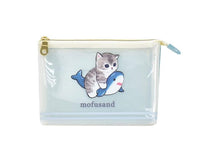 Mofusand Kitten on Shark 3 Pocket Pouch