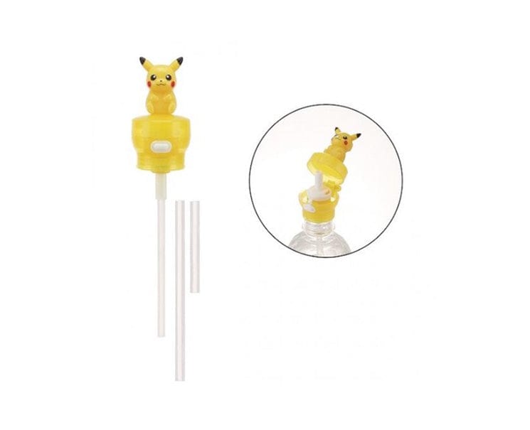 Pokemon Pikachu Reusable Bottle Topper & Straw Home Sugoi Mart