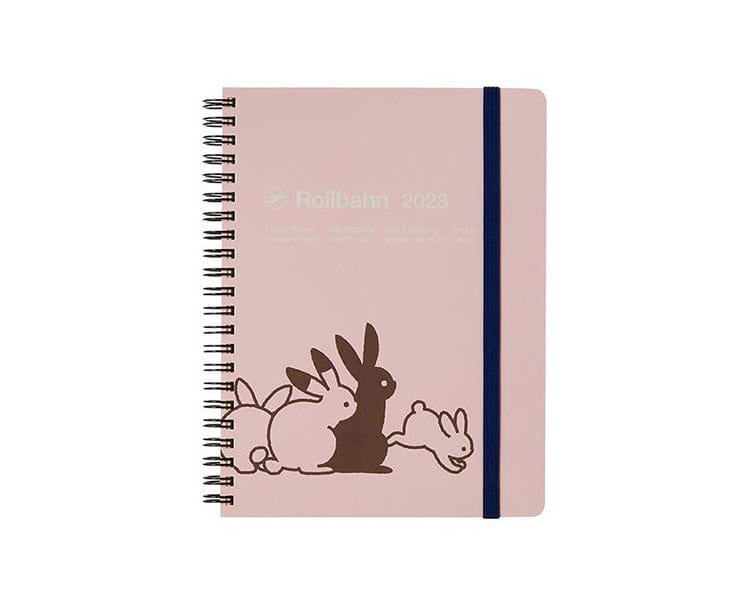Rollbahn Rabbit 2023 Monthly Note A5 (Pink)