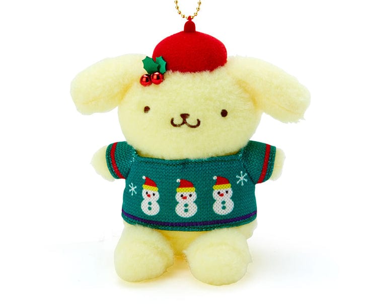 Sanrio Japan Christmas Pompompurin Keychain