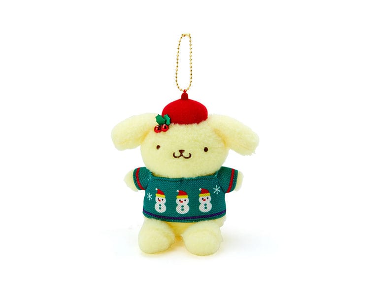 Sanrio Japan Christmas Pompompurin Keychain