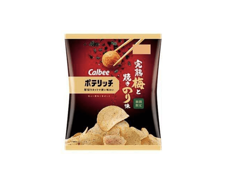 Calbee Sour Plum and Seaweed Potato Chips Candy and Snacks Sugoi Mart