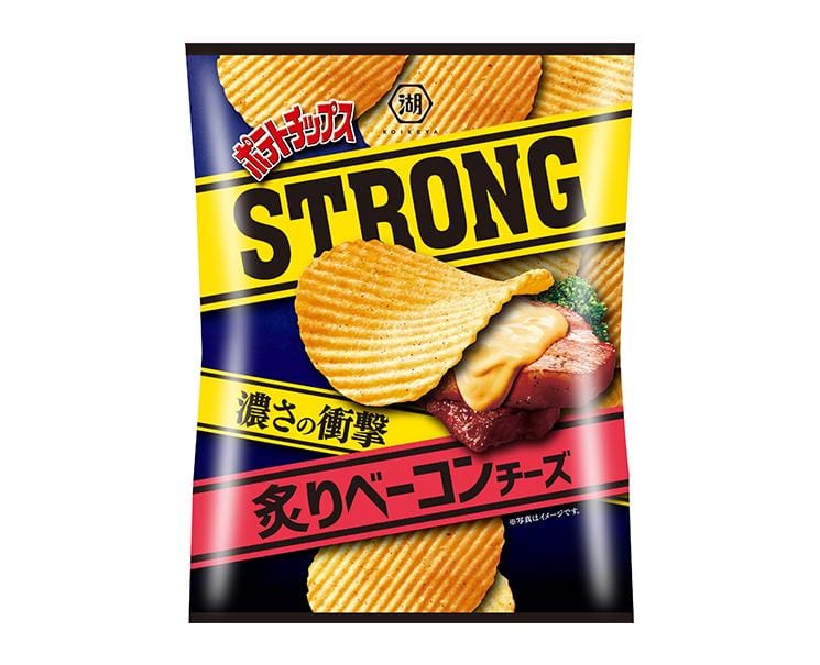 Koikeya Strong Potato Chips: Grilled Bacon and Cheese Flavor Candy and Snacks Sugoi Mart