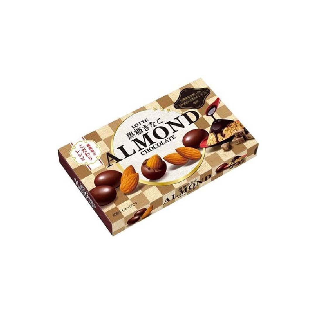 Lotte Chocolate Almonds with Brown Sugar and Kinako Food and Drink Sugoi Mart