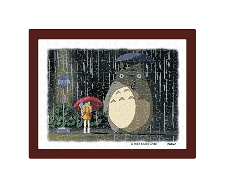 My Neighbor Totoro 150 Piece Mini Jigsaw Puzzle and Frame Set (Rainy Bus Stop) Anime & Brands Japan Crate Store