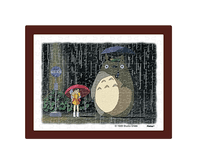 My Neighbor Totoro 150 Piece Mini Jigsaw Puzzle and Frame Set (Rainy Bus Stop) Anime & Brands Japan Crate Store