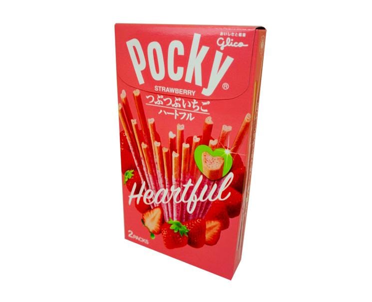 Pocky Strawberry Heartful Candy and Snacks Glico