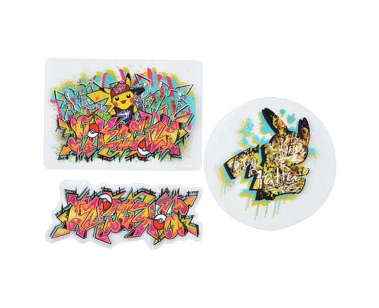 Pokemon Graffiti Art 3-Sticker Set (Pikachu) Anime & Brands Sugoi Mart