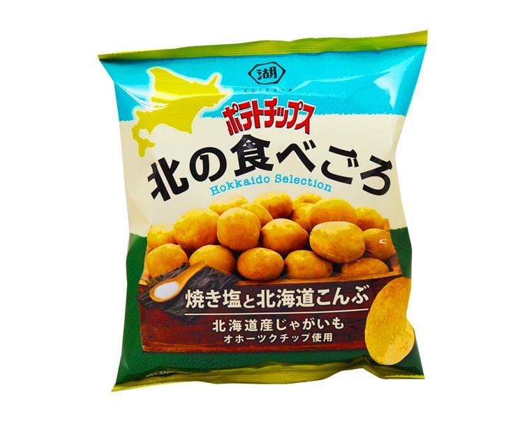 Grilled Salt and Hokkaido Kombu Potato Chips Candy and Snacks Koikeya