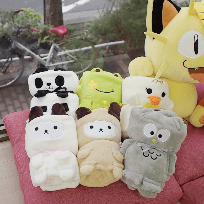 Yellow Chick Roll-Up Blanket Home Japan Crate Store