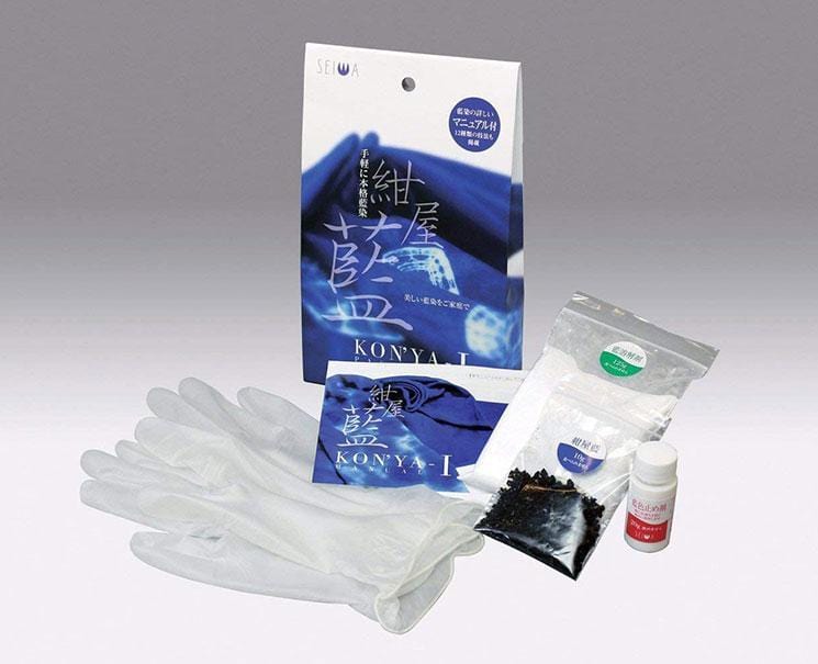 Seiwa Japanese Natural Indigo Dyeing Kit Home Sugoi Mart