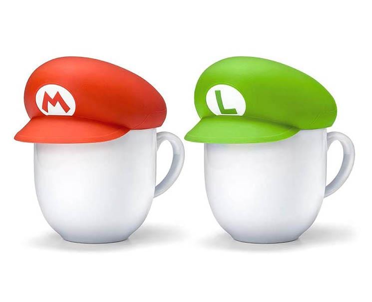 Super Mario Cap Mug Lids (2 Piece Set) Home Sugoi Mart