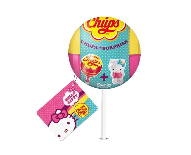Chupa Chups Hello Kitty Surprise Strawberry Flavor Candy and Snacks Sugoi Mart