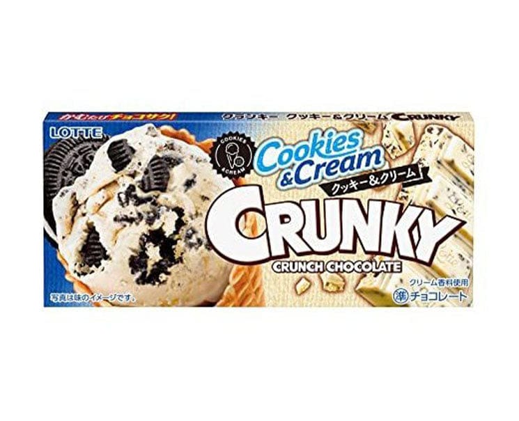 Lotte Crunky Chocolate: Cookies & Cream Candy & Snacks Sugoi Mart