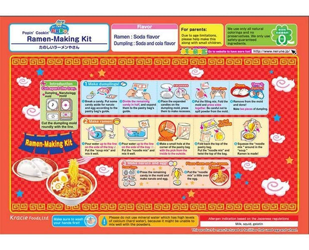 Popin' Cookin' Fun Ramen Kit Candy and Snacks Kracie