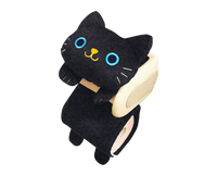 Black Cat Toilet Paper Holder Home Japan Crate Store