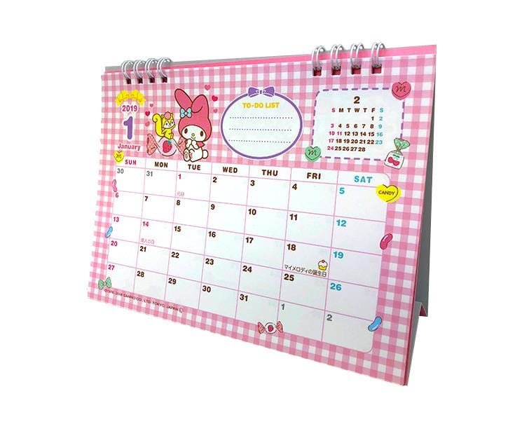 Sanrio 2019 Desk Calendar (My Melody) Home Sanrio