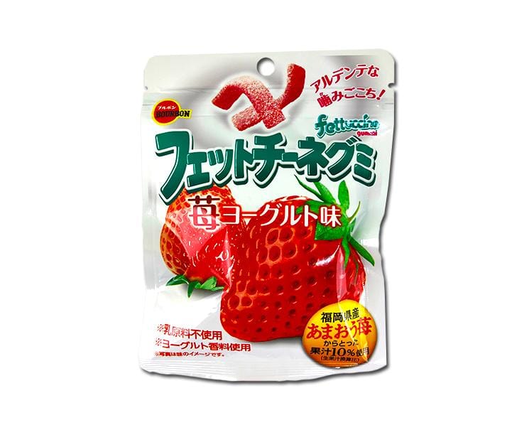 Fettuccine Gummy Strawberry Yogurt Candy and Snacks Japan Crate Store