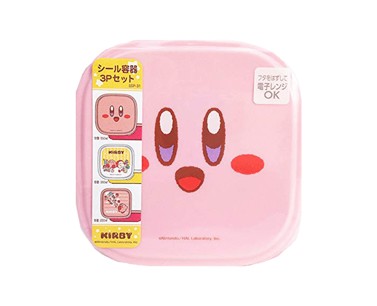 Kirby 3-Piece Square Lunch Box Set Home Japan Crate Store