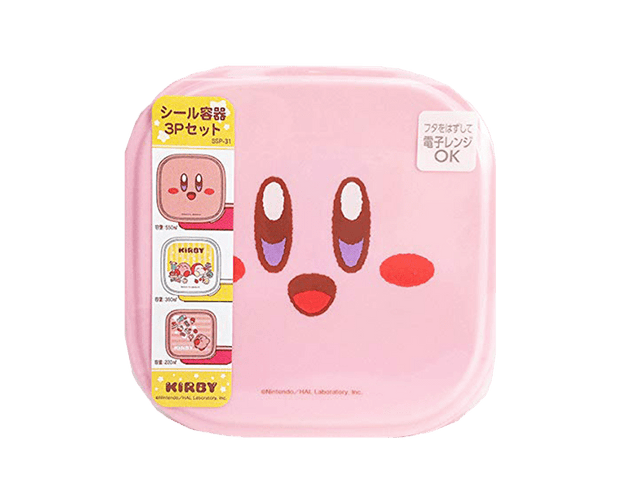 Kirby 3-Piece Square Lunch Box Set Home Japan Crate Store