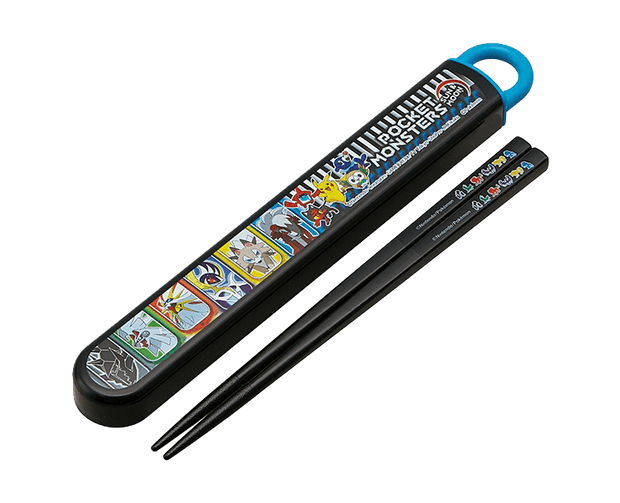 Pokemon SunMoon Chopsticks and Black Case Set Home Japan Crate Store