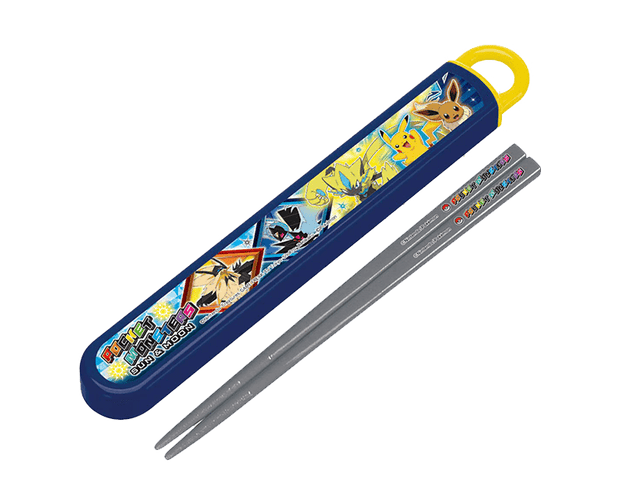 Pokemon SunMoon Chopsticks and Blue Case Set Home Japan Crate Store