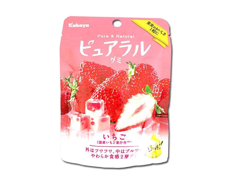 Pureral Gummy Strawberry Candy and Snacks Japan Crate Store