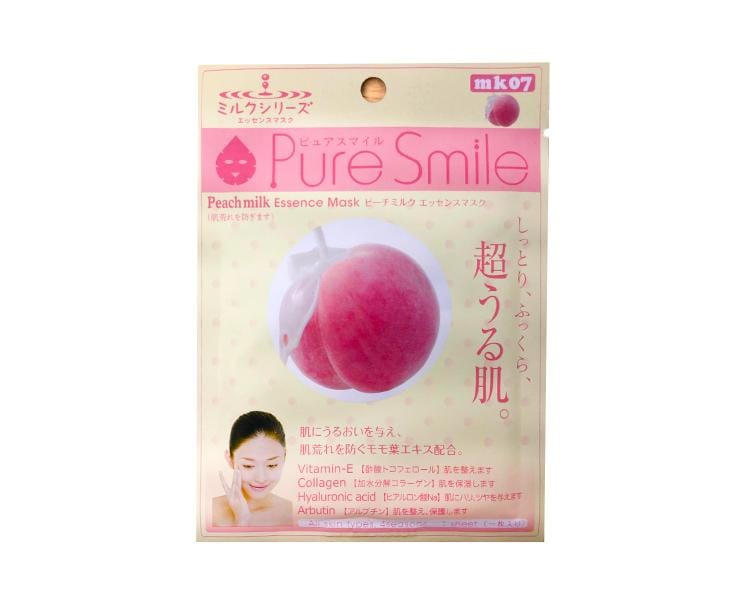 Pure Smile Peach Milk Sheet Mask Beauty & Care Japan Crate Store
