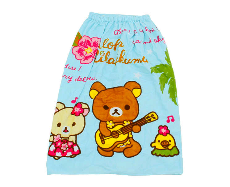 Rilakkuma Kids Towel Skirt (Aloha) Home Japan Crate Store
