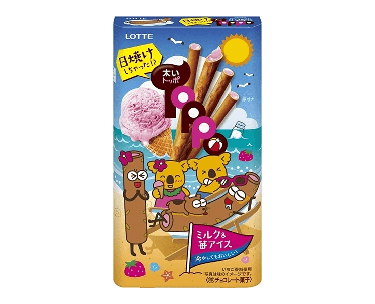 Toppo: Milk and Strawberry Ice Cream Candy and Snacks Japan Crate Store