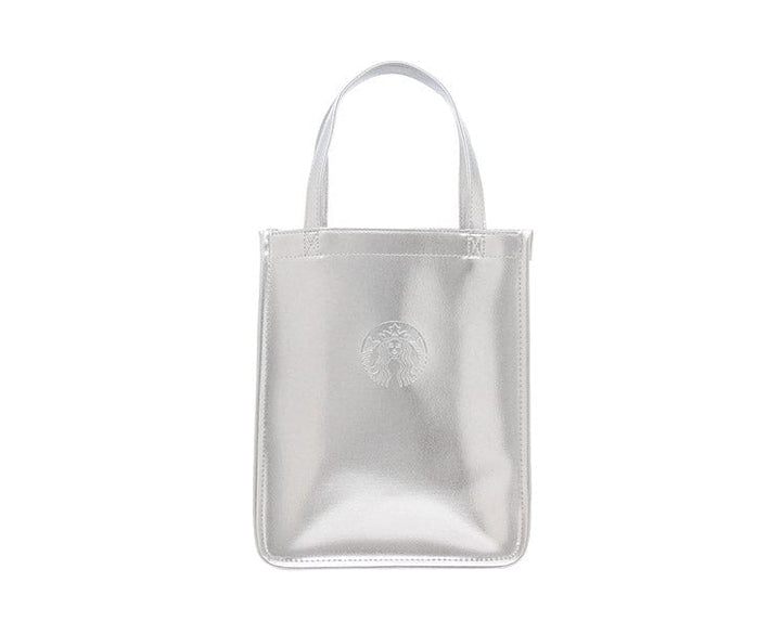 Starbucks Japan Holiday 2023 Silver Shopping Bag