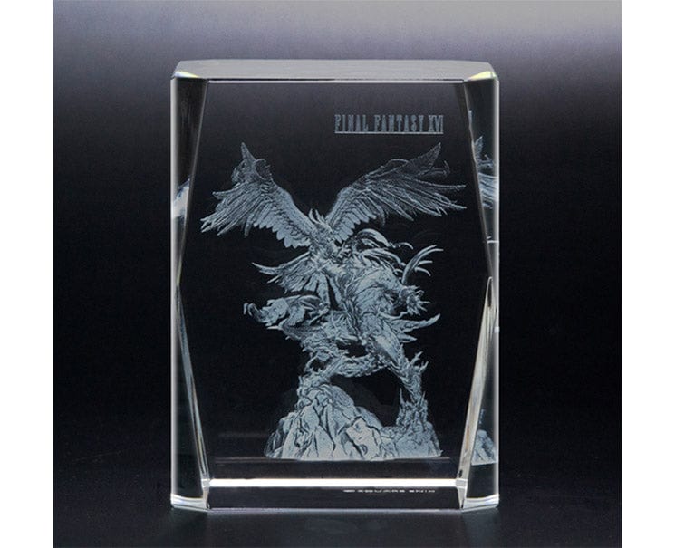 Final Fantasy XVI Phoenix & Ifrit 3D Crystal Glass