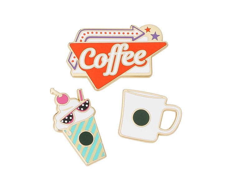Starbucks Japan Diner Logo Pin Badge Set