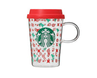 Starbucks Japan Early Christmas Red Glass Mug