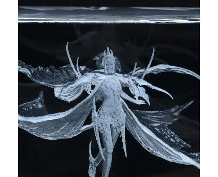 Final Fantasy XVI Eikon Shiva 3D Crystal Glass