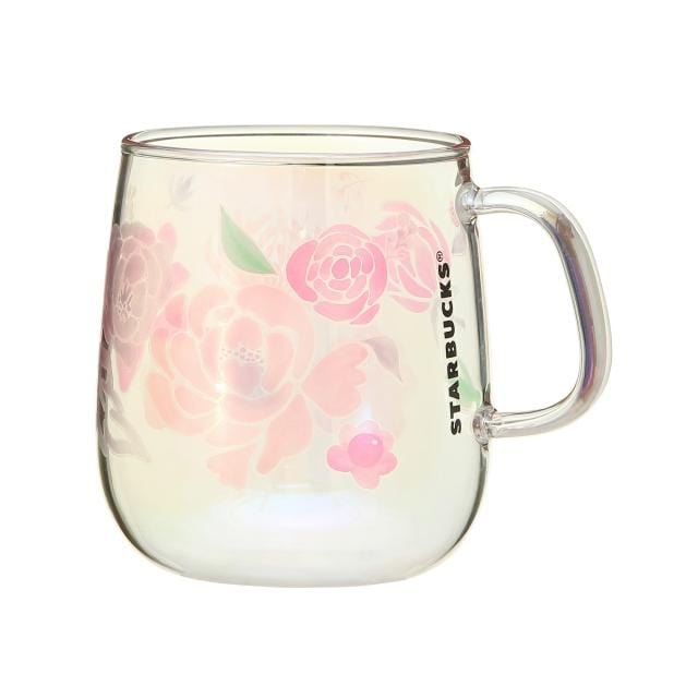 Starbucks Mothers Day: Heat Resistance Glass (Flower) 355ml Home, Hype Sugoi Mart   
