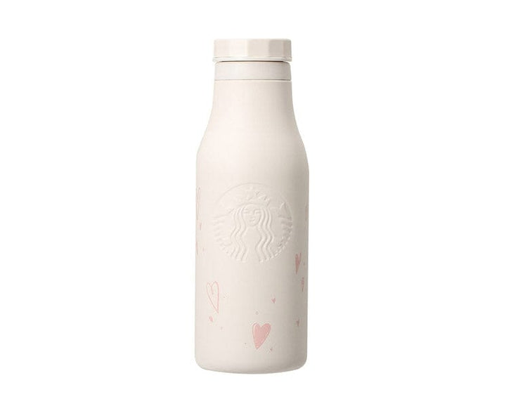 Starbucks Valentine 2024 Off White Stainless Steel Bottle thumbnail 1