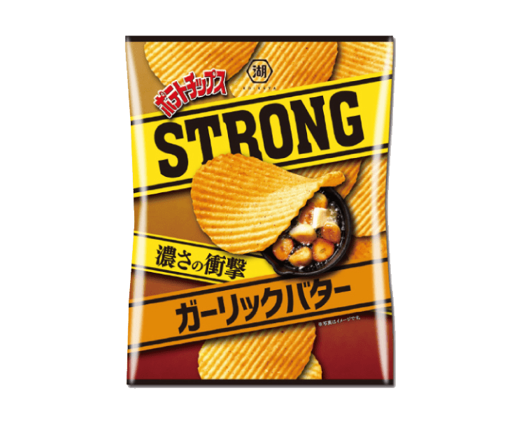 Strong Garlic Butter Potato Chips Candy and Snacks Japan Crate Store