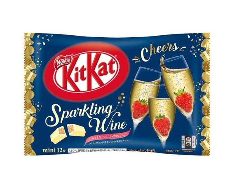 Kit Kat: Sparkling Wine with Strawberry Candy and Snacks Sugoi Mart