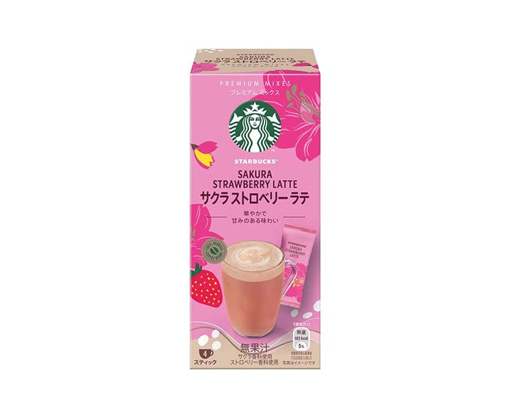 Starbucks Japan 2024 Instant Sakura Strawberry Latte Sticks