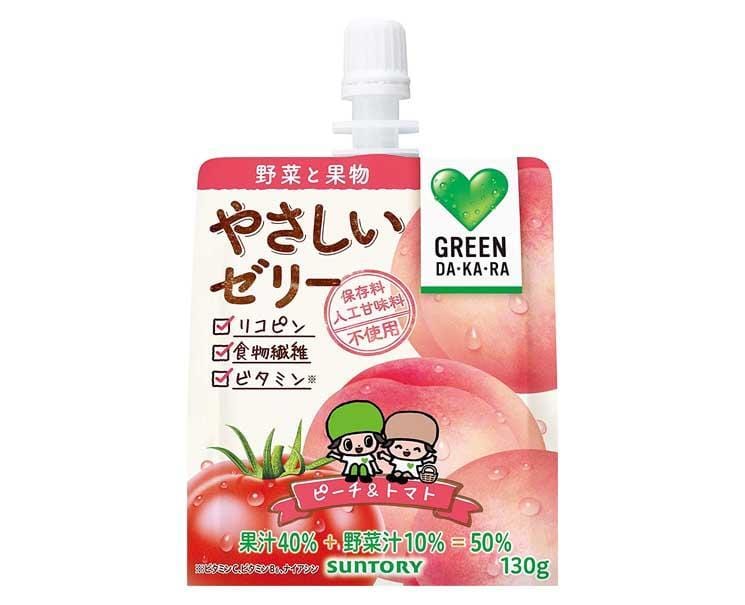 Green Da-Ka-Ra Peach Tomato Jelly Drink Food and Drink Sugoi Mart