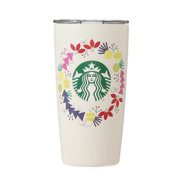 Starbucks 2021 Holiday: White Wreath Tumbler Home, Hype Sugoi Mart   