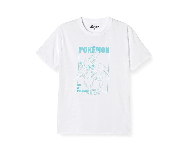 Pokemon Japan T-Shirt: Pikachu & Cramorant Home Sugoi Mart White Medium