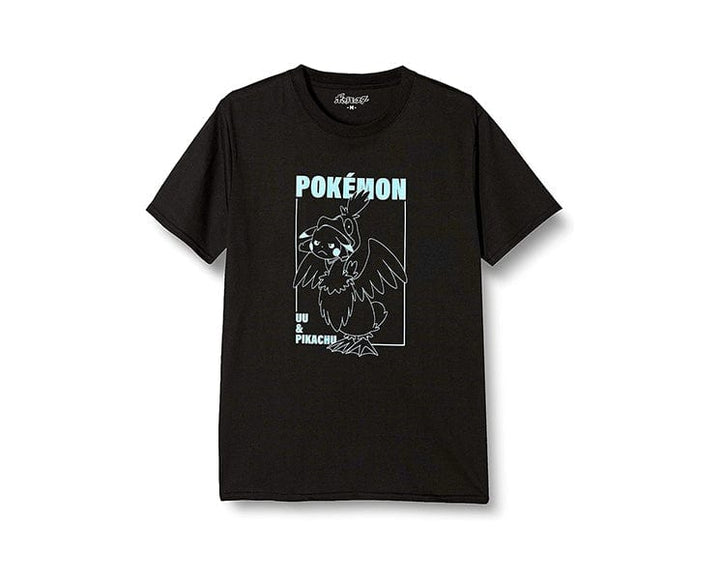 Pokemon Japan T-Shirt: Pikachu & Cramorant Home Sugoi Mart Black Medium