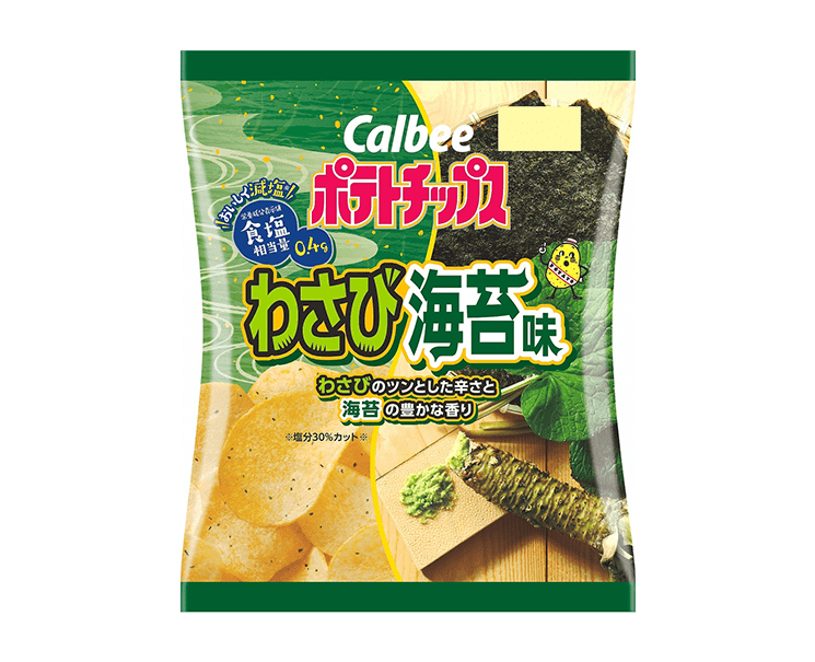 Calbee Wasabi Seaweed Potato Chips Candy and Snacks Japan Crate Store